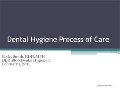 Cover art for DEH 1800 Dental Hygiene 1 - Smith